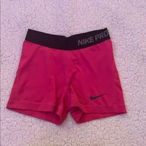 Pink Nike Pro Spandex